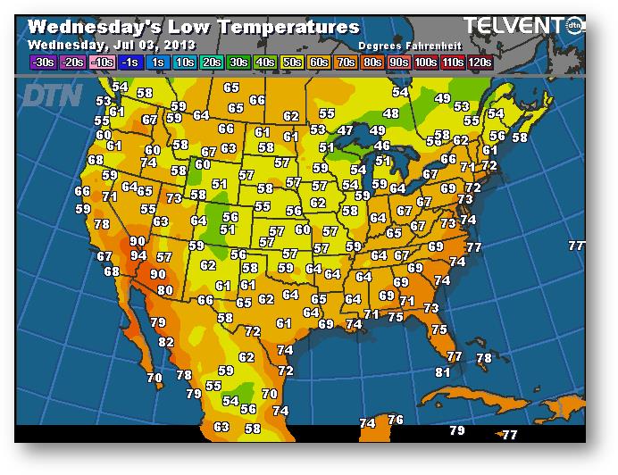 meteo 2 juillet 2013