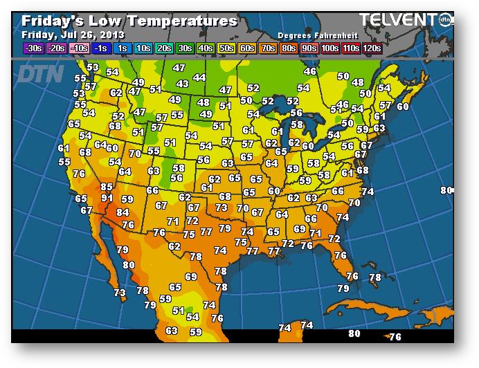 meteo 25 juillet 2013
