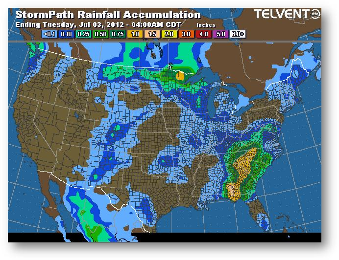 meteo 2 juillet 2012