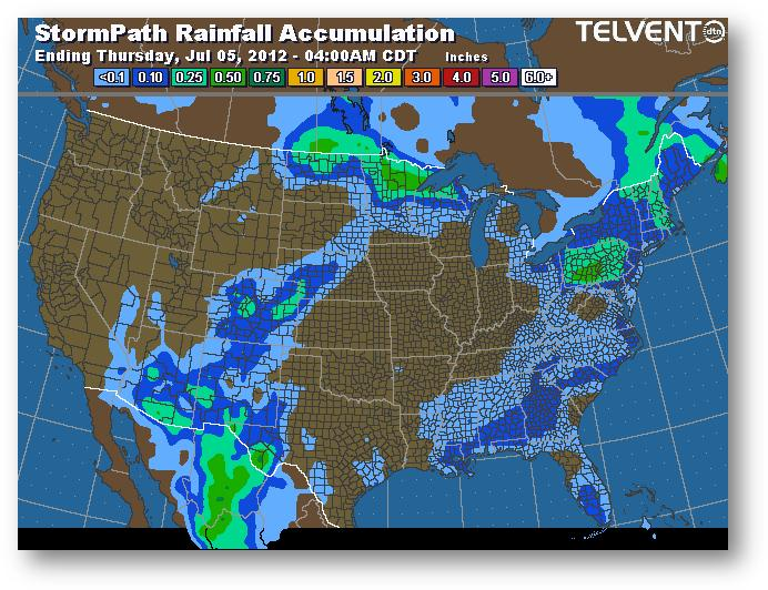 meteo 4 juillet 2012