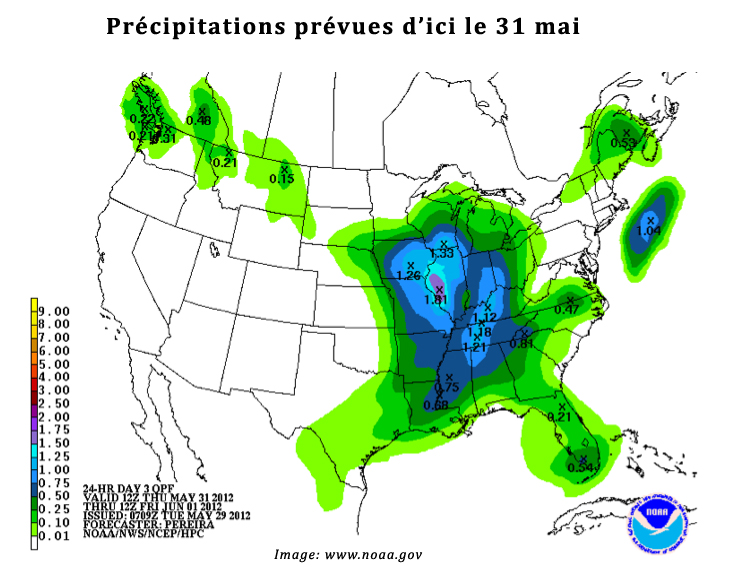 US weather map 29 mai 12 US weather map 29 mai 12